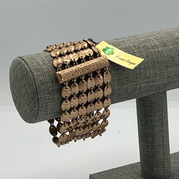 Premier Designs Jewlery Gold Status Classic Bracelet Shimmer Accessory New - Picture 3 of 8